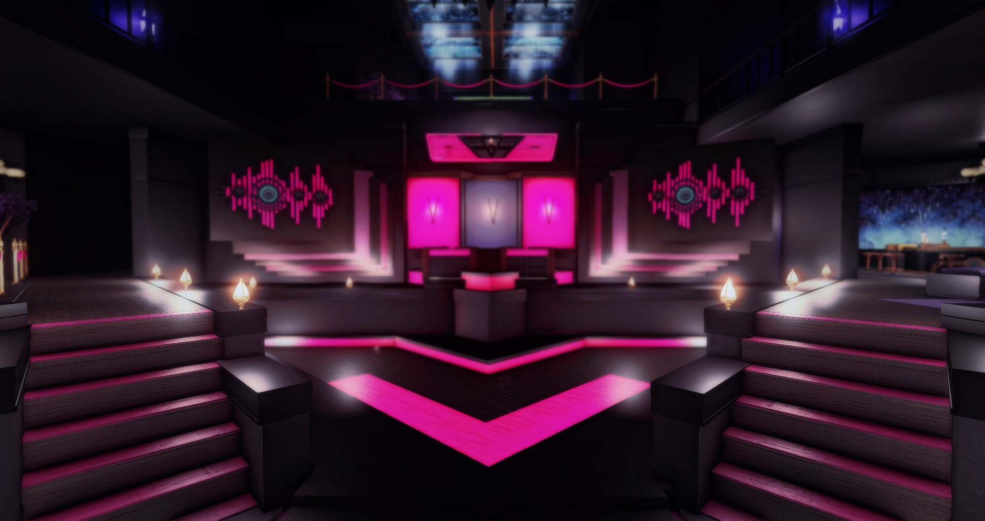 Pink V Venue rotating preview.